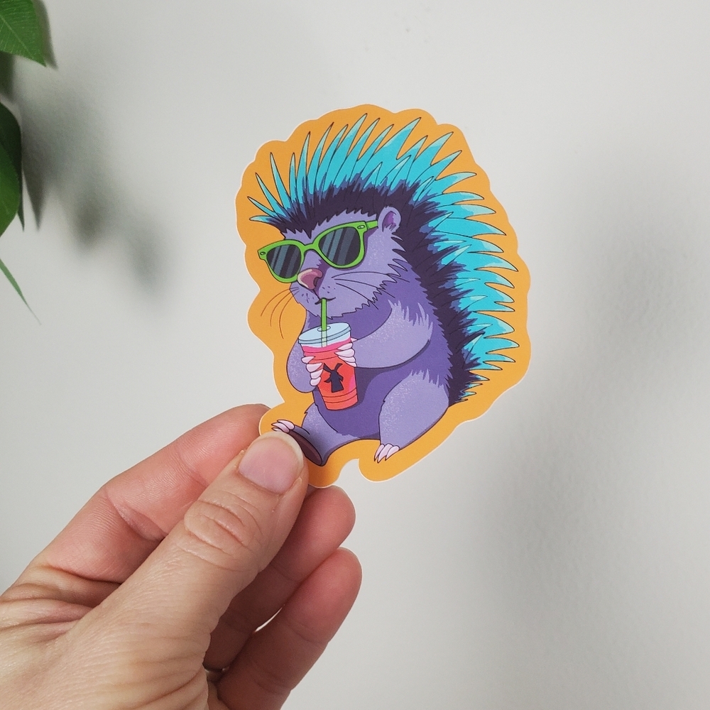 Dutch Bros June 2025 Exclusive Porcupine Sticker Sunglasses